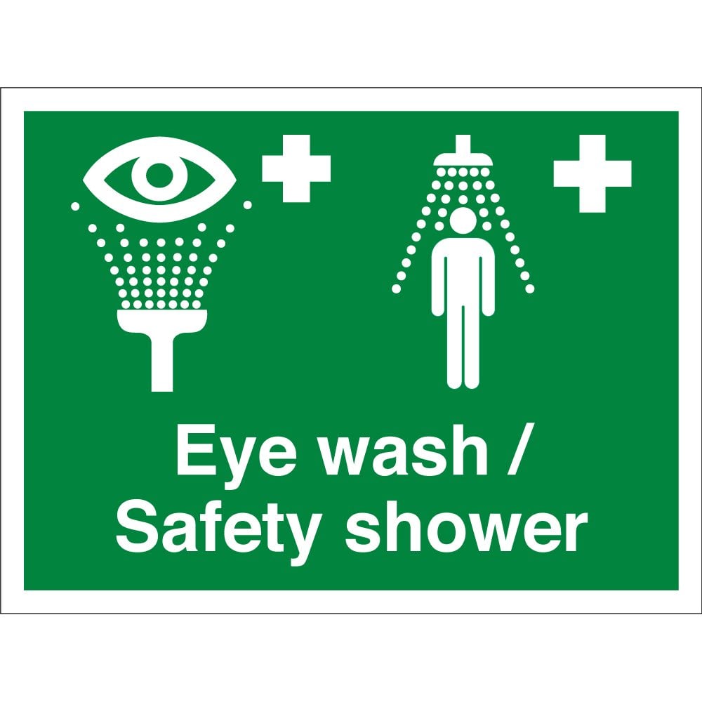 Eye Wash Safety Shower Signs From Key Signs Uk