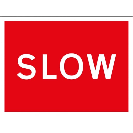 Slow Traffic Signs